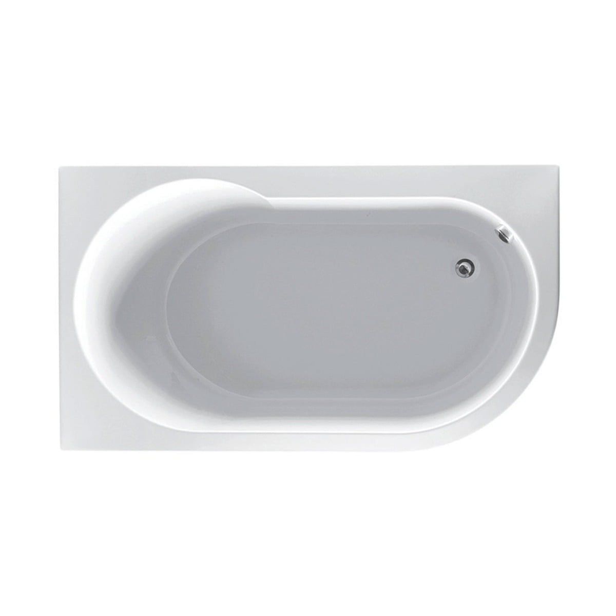 Donello Compact Left Hand Standard Acrylic Shower Bath 1550x900mm