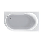 Donello Compact Right Hand Reinforced Acrylic Shower Bath 1550x900mm