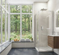 Glyn Hinged Frameless Shower Door – Chrome (800mm)