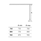 Rivar Chrome Shower Side Panel 800mm