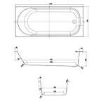 Leigh Reinforced Acrylic Single Ended Bath 1780x795mm